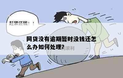 网贷没有逾期暂时没钱还怎么办如何处理？