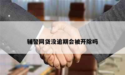 辅警网贷没逾期会被开除吗