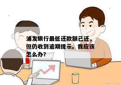 浦发银行更低还款额已还，但仍收到逾期提示。我应该怎么办？