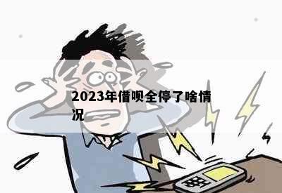 2023年借呗全停了啥情况