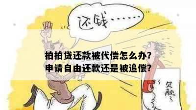 拍拍贷还款被代偿怎么办？申请自由还款还是被追偿？