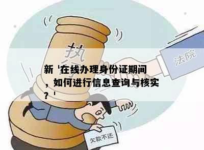 新 '在线办理身份证期间，如何进行信息查询与核实？'