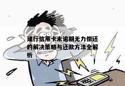 建行信用卡未逾期无力偿还的解决策略与还款方法全解析