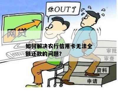 如何解决农行信用卡无法全额还款的问题？