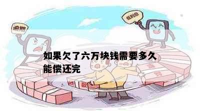 如果欠了六万块钱需要多久能偿还完