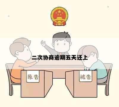 二次协商逾期五天还上