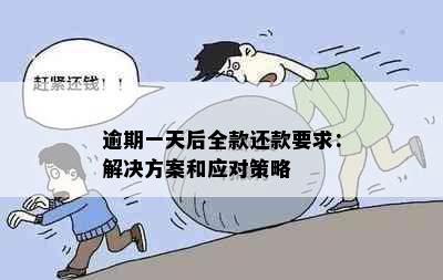 逾期一天后全款还款要求：解决方案和应对策略