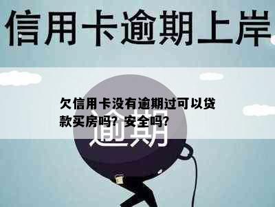 欠信用卡没有逾期过可以贷款买房吗？安全吗？