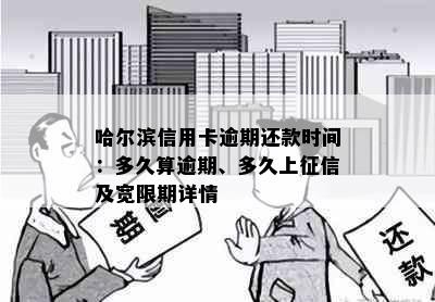 哈尔滨信用卡逾期还款时间：多久算逾期、多久上征信及宽限期详情