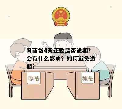 网商贷4天还款是否逾期？会有什么影响？如何避免逾期？