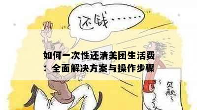 如何一次性还清美团生活费：全面解决方案与操作步骤