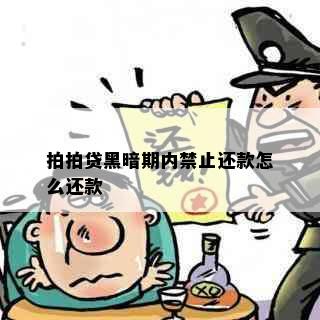 拍拍贷黑暗期内禁止还款怎么还款