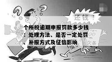 个所税逾期申报罚款多少钱：处理方法、是否一定处罚、补报方式及征信影响