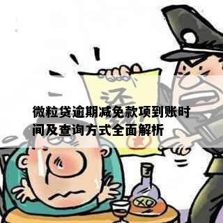 微粒贷逾期减免款项到账时间及查询方式全面解析