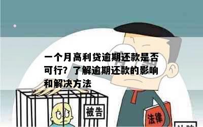 一个月高利贷逾期还款是否可行？了解逾期还款的影响和解决方法