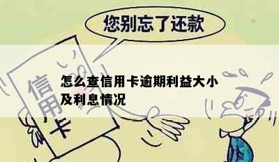 怎么查信用卡逾期利益大小及利息情况