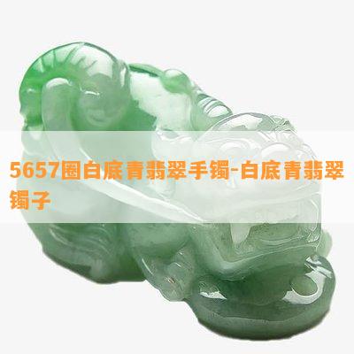 5657圈白底青翡翠手镯-白底青翡翠镯子