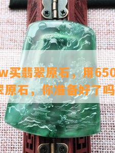 6500w买翡翠原石，用6500W投资翡翠原石，你准备好了吗？