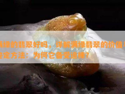 满绿的翡翠好吗，详解满绿翡翠的价值与鉴定方法：为何它备受追捧？