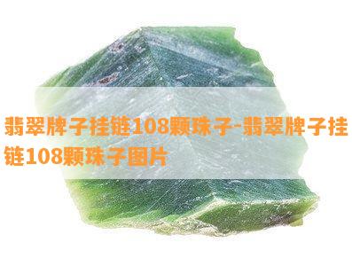 翡翠牌子挂链108颗珠子-翡翠牌子挂链108颗珠子图片