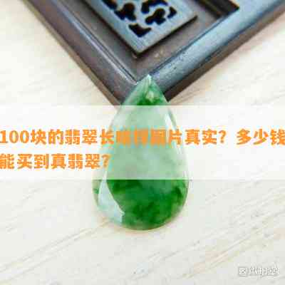 100块的翡翠长啥样图片真实？多少钱能买到真翡翠？