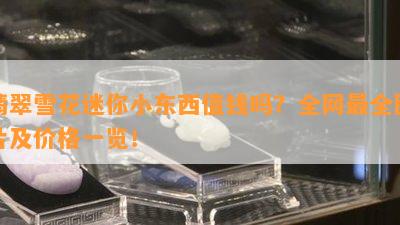 翡翠雪花迷你小东西值钱吗？全网最全图片及价格一览！