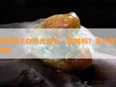 翡翠镯子白月光紫色：值钱吗？多少钱？详解