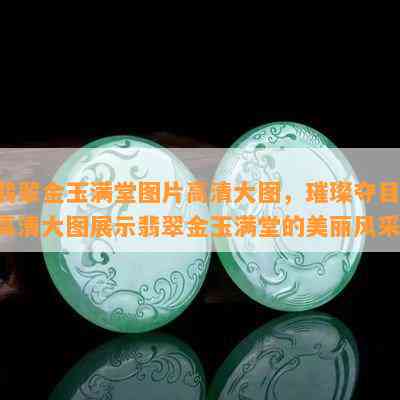 翡翠金玉满堂图片高清大图，璀璨夺目！高清大图展示翡翠金玉满堂的美丽风采