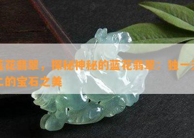 蓝花翡翠，探秘神秘的蓝花翡翠：独一无二的宝石之美