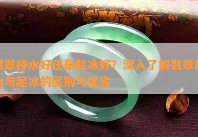 翡翠种水好还是起冰好？深入了解翡翠种水与起冰的区别与优劣