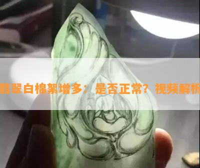 翡翠白棉絮增多：是否正常？视频解析