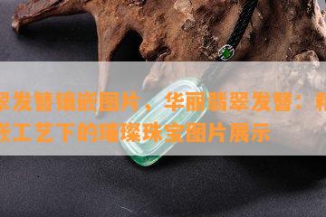 翡翠发簪镶嵌图片，华丽翡翠发簪：精致镶嵌工艺下的璀璨珠宝图片展示