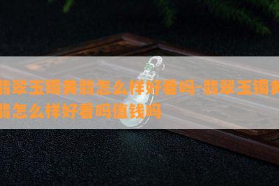 翡翠玉镯黄翡怎么样好看吗-翡翠玉镯黄翡怎么样好看吗值钱吗