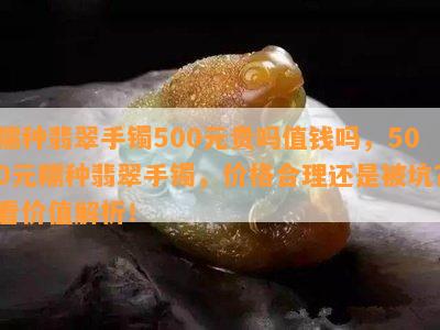 糯种翡翠手镯500元贵吗值钱吗，500元糯种翡翠手镯，价格合理还是被坑？看价值解析！