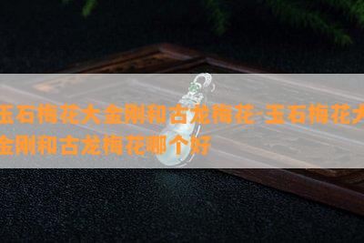 玉石梅花大金刚和古龙梅花-玉石梅花大金刚和古龙梅花哪个好