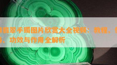 绿翡翠手镯图片欣赏大全视频：教程、价格、功效与作用全解析