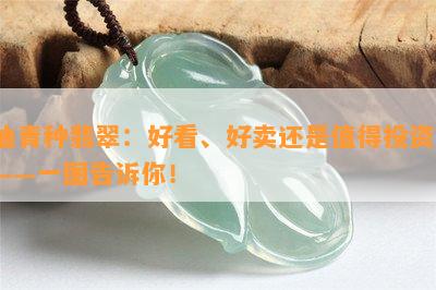 油青种翡翠：好看、好卖还是值得投资？——一图告诉你！