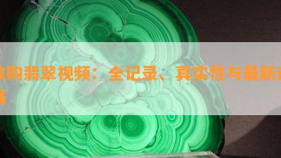 收购翡翠视频：全记录、真实性与最新进展