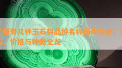 新疆有几种玉石料品种名称图片大全：介绍、价格与种类全览