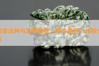 翡翠冰种与冰种飘花：哪个更好？比较分析