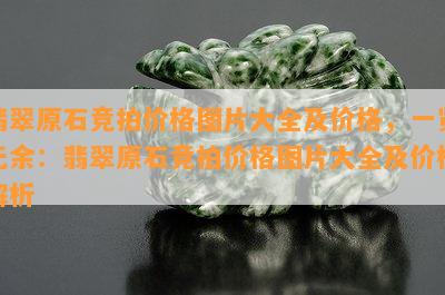 翡翠原石竞拍价格图片大全及价格，一览无余：翡翠原石竞拍价格图片大全及价格解析