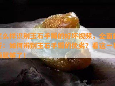 怎么样识别玉石手镯的好坏视频，全面解析：如何辨别玉石手镯的优劣？看这一视频就够了！