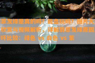 翡翠发绿是真的吗？能盘玩吗？图片大全、欣赏与视频解析，详解翡翠发绿原因及好坏比较：绿色 vs 白色 vs 紫色