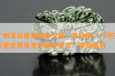 广州玉石鉴定费多少钱一克价格，广州玉石鉴定费每克价格是多少？详细解析