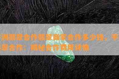 平洲翡翠合作翡翠商家合作多少钱，平洲翡翠合作：揭秘合作费用详情