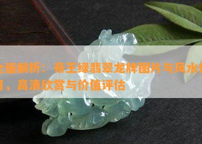 全面解析：帝王绿翡翠龙牌图片与风水作用，高清欣赏与价值评估