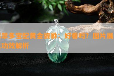 翡翠多宝配黄金貔貅：好看吗？图片展示及功效解析