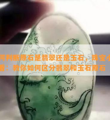 如何判断原石是翡翠还是玉石，珠宝小白必看：教你如何区分翡翠和玉石原石