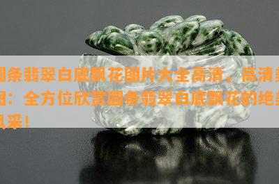 圆条翡翠白底飘花图片大全高清，高清美图：全方位欣赏圆条翡翠白底飘花的绝美风采！