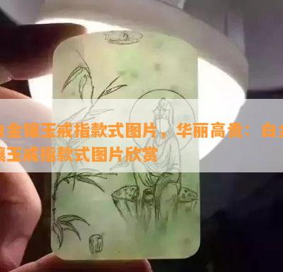 白金镶玉戒指款式图片，华丽高贵：白金镶玉戒指款式图片欣赏